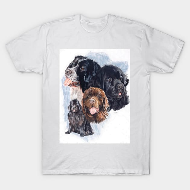 Newfoundland Medley T-Shirt by BarbBarcikKeith